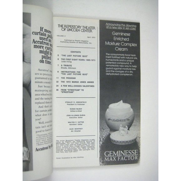 A Streetcar Named Desire 1973 Show Program Patricia Connolly Lincoln Center - Picture 3 of 9